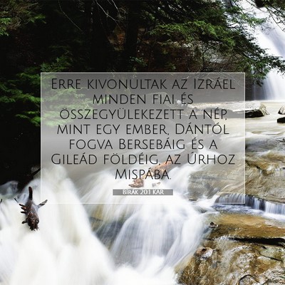 Bírák 20:1 KAR Bibliai verskép