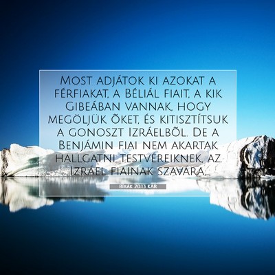 Bírák 20:13 Bibliai vers magyarázata