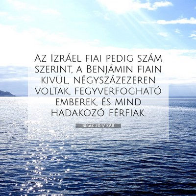 Bírák 20:17 Bibliai vers magyarázata