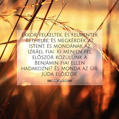 Bírák 20:18 KAR Bibliai verskép