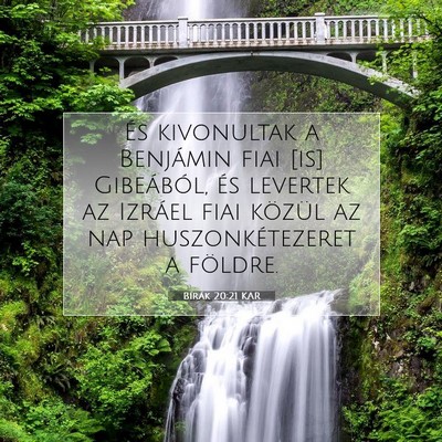 Bírák 20:21 Bibliai vers magyarázata