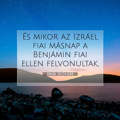 Bírák 20:24 Bibliai vers magyarázata