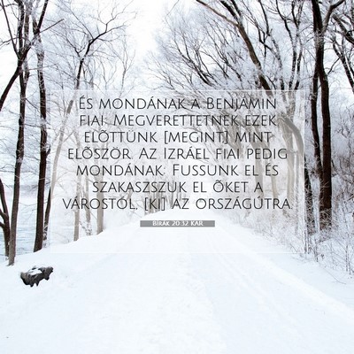 Bírák 20:32 Bibliai vers magyarázata