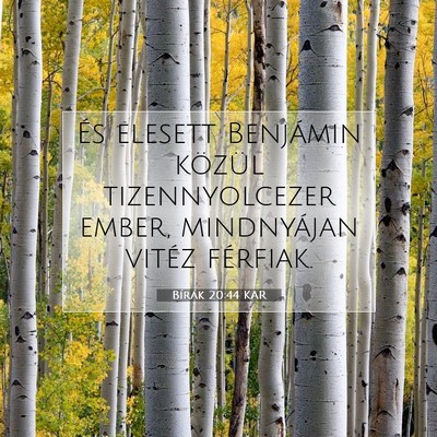 Bírák 20:44 Bibliai vers magyarázata