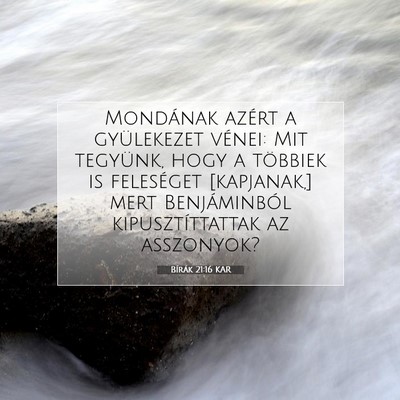 Bírák 21:16 Bibliai vers magyarázata