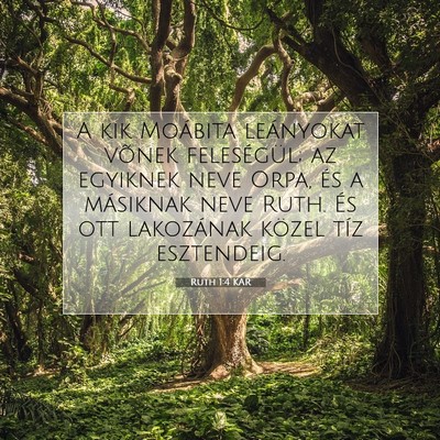 Ruth 1:4 Bibliai vers magyarázata