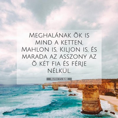 Ruth 1:5 Bibliai vers magyarázata