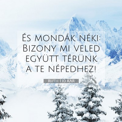 Ruth 1:10 Bibliai vers magyarázata