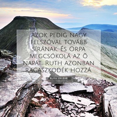 Ruth 1:14 Bibliai vers magyarázata
