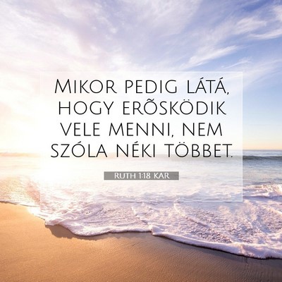 Ruth 1:18 Bibliai vers magyarázata
