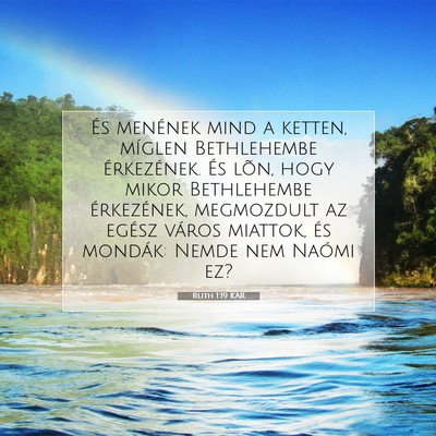 Ruth 1:19 Bibliai vers magyarázata