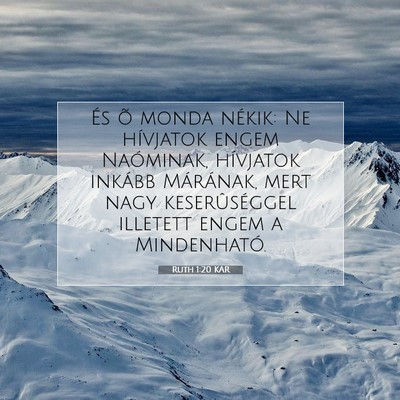Ruth 1:20 Bibliai vers magyarázata