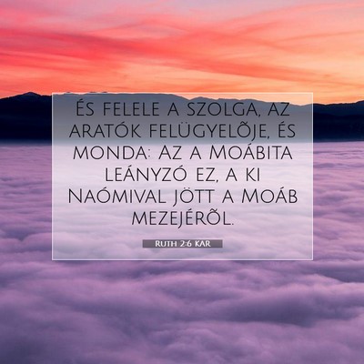 Ruth 2:6 Bibliai vers magyarázata