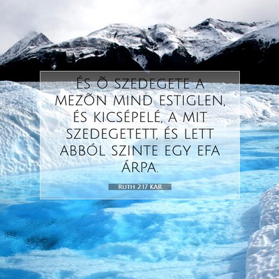 Ruth 2:17 Bibliai vers magyarázata