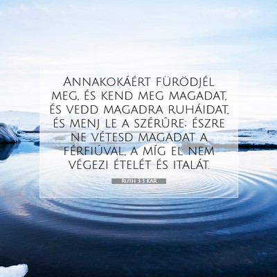 Ruth 3:3 Bibliai vers magyarázata