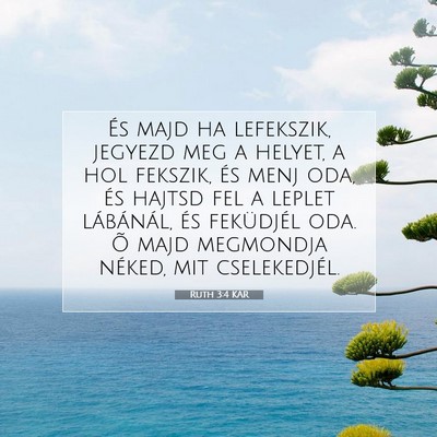 Ruth 3:4 Bibliai vers magyarázata
