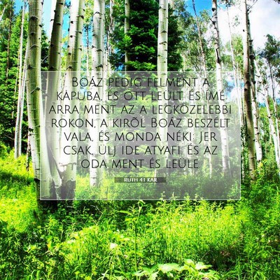 Ruth 4:1 Bibliai vers magyarázata