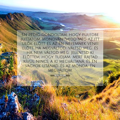 Ruth 4:4 Bibliai vers magyarázata