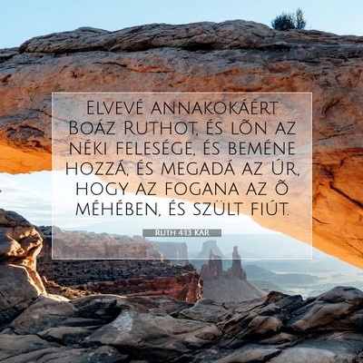 Ruth 4:13 Bibliai vers magyarázata