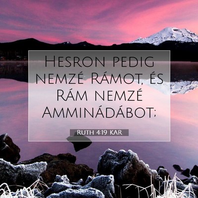 Ruth 4:19 Bibliai vers magyarázata
