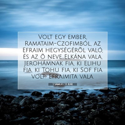 1 Sámuel 1:1 Bibliai vers magyarázata