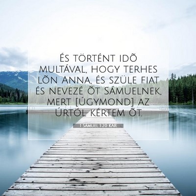 1 Sámuel 1:20 Bibliai vers magyarázata