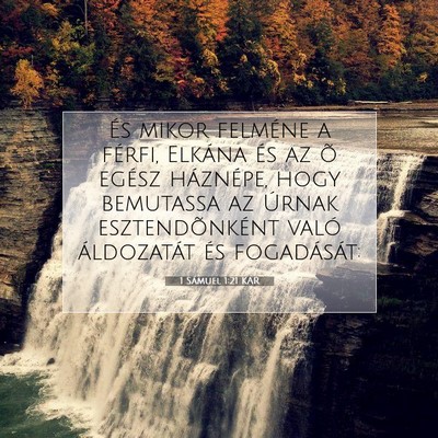 1 Sámuel 1:21 Bibliai vers magyarázata