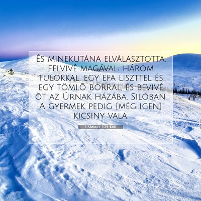 1 Sámuel 1:24 Bibliai vers magyarázata