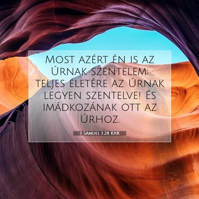 1 Sámuel 1:28 Bibliai vers magyarázata