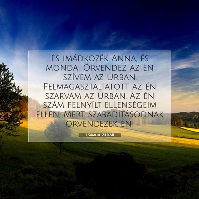 1 Sámuel 2:1 KAR Bibliai verskép