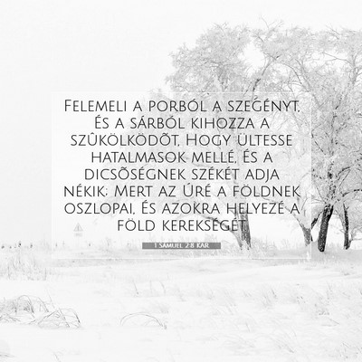 1 Sámuel 2:8 KAR Bibliai verskép