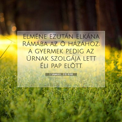 1 Sámuel 2:11 KAR Bibliai verskép