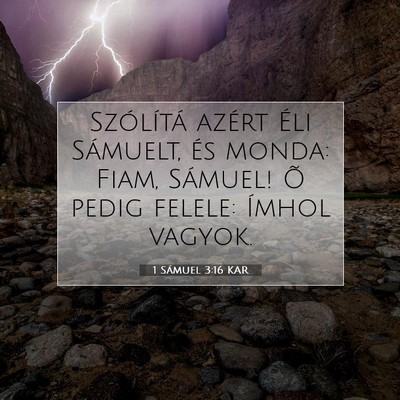 1 Sámuel 3:16 KAR Bibliai verskép