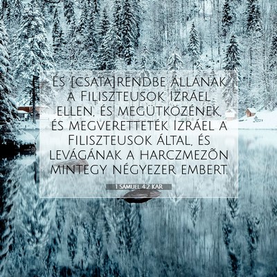 1 Sámuel 4:2 KAR Bibliai verskép