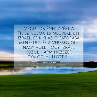 1 Sámuel 4:10 KAR Bibliai verskép