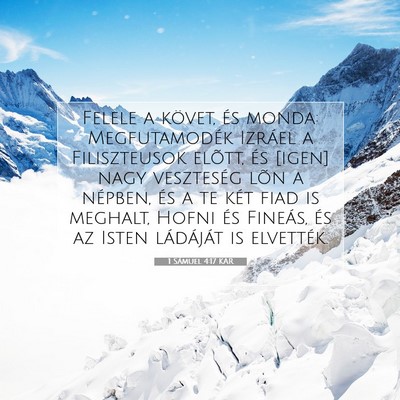 1 Sámuel 4:17 KAR Bibliai verskép