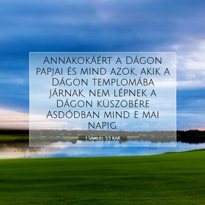 1 Sámuel 5:5 KAR Bibliai verskép