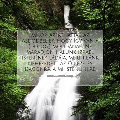 1 Sámuel 5:7 KAR Bibliai verskép
