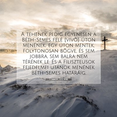 1 Sámuel 6:12 KAR Bibliai verskép