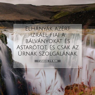 1 Sámuel 7:4 KAR Bibliai verskép