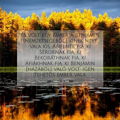 1 Sámuel 9:1 KAR Bibliai verskép