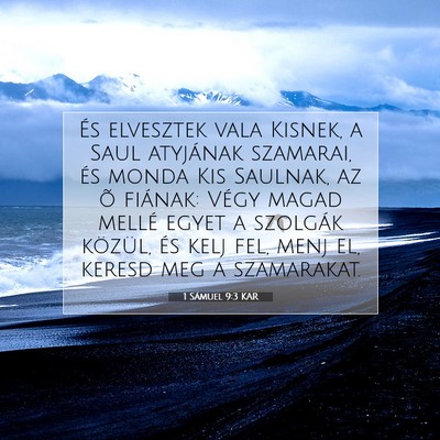 1 Sámuel 9:3 KAR Bibliai verskép