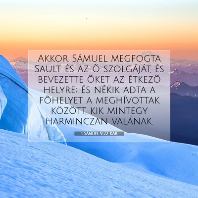 1 Sámuel 9:22 KAR Bibliai verskép