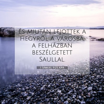1 Sámuel 9:25 KAR Bibliai verskép