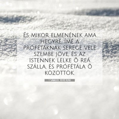 1 Sámuel 10:10 KAR Bibliai verskép