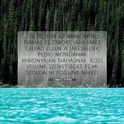 1 Sámuel 11:1 KAR Bibliai verskép