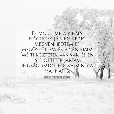 1 Sámuel 12:2 KAR Bibliai verskép