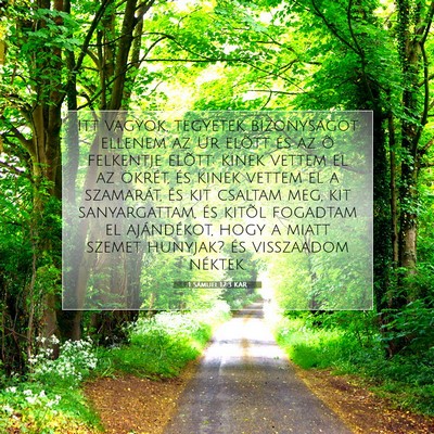 1 Sámuel 12:3 KAR Bibliai verskép