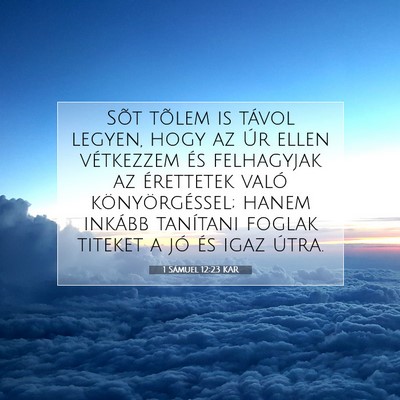 1 Sámuel 12:23 KAR Bibliai verskép