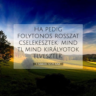1 Sámuel 12:25 KAR Bibliai verskép